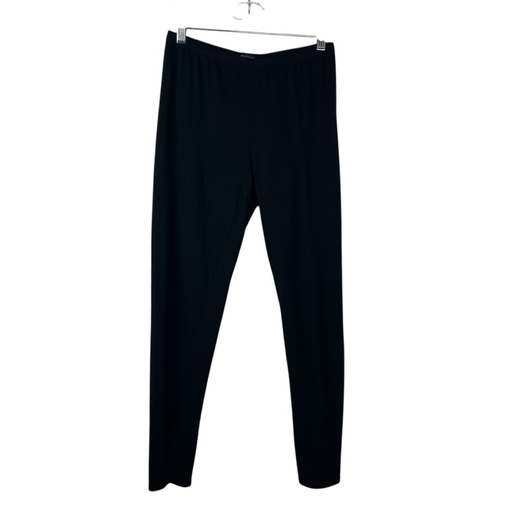 Eileen Fisher Black Mid Rise Leggings Lyocell